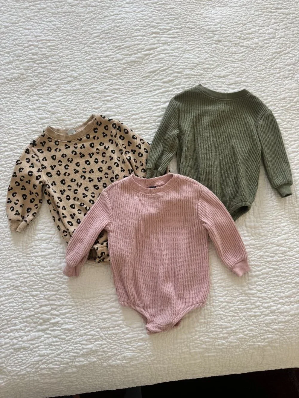 Old Navy Long Sleeve Bubbles (set of 3) 12-18m